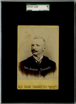 1888-89 N173 Old Judge Cabinet Capt. Anson – SGC 40 VG 3   